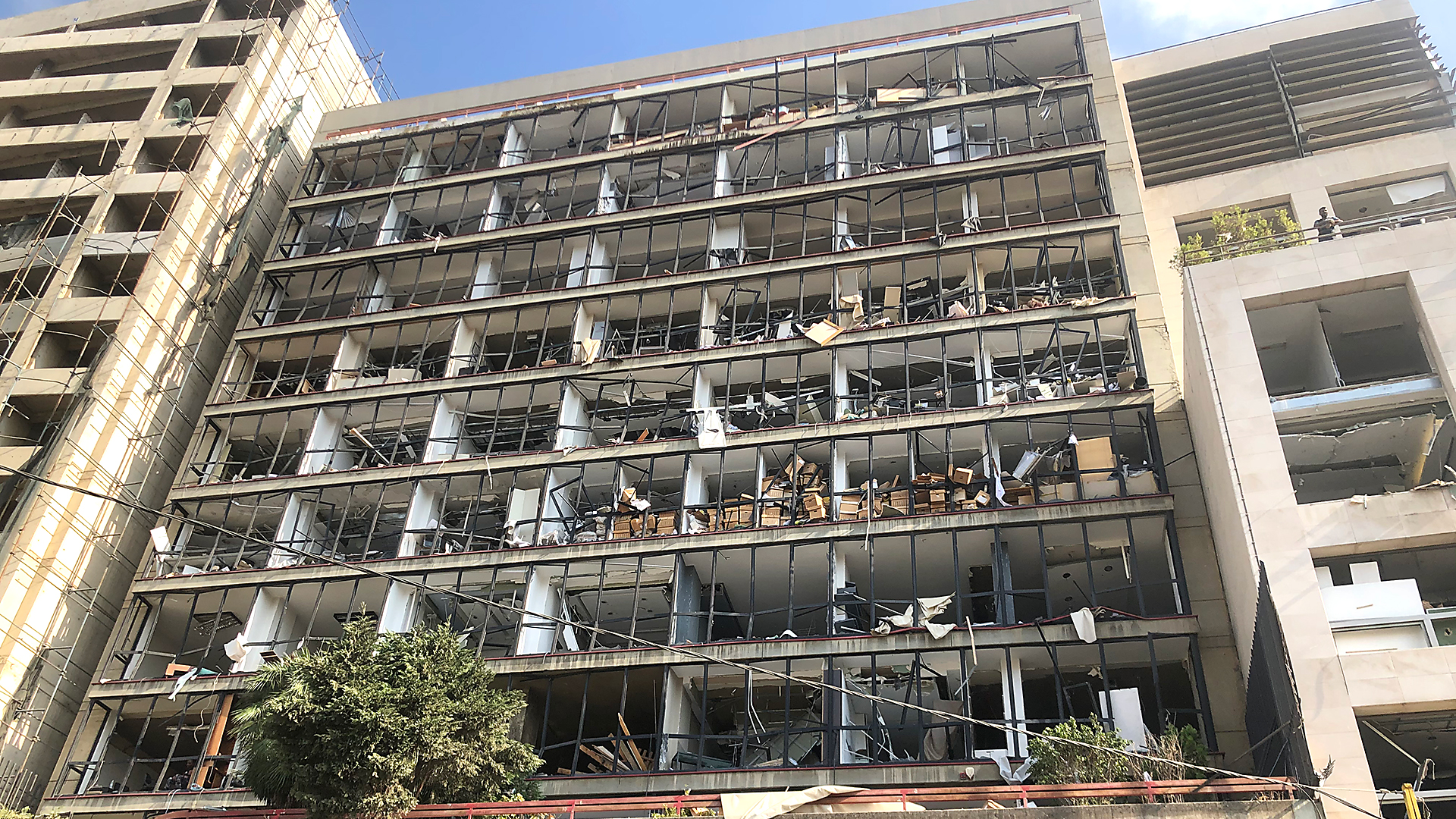Destruction caused by the explosion in Beirut on August 4, 2020.
