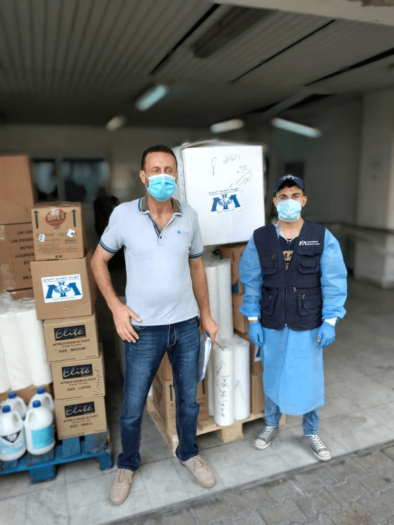 International Medical Corps delivered medical supplies to the Rafic Hariri Hospital.
