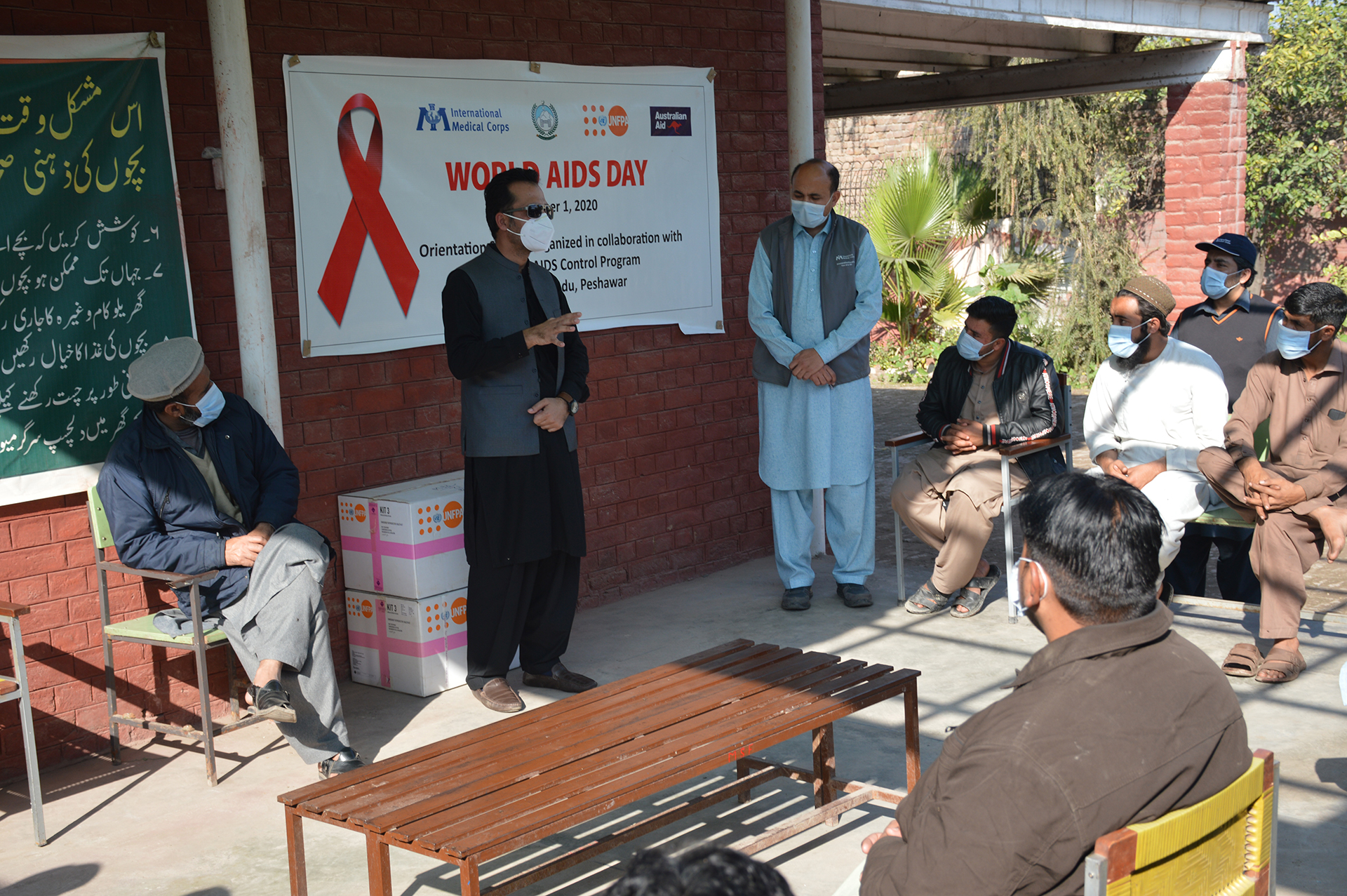 On December 1 to mark the World AIDS Day, the Pakistan team organized an orientation session at the Basic Health Unit, District Peshawar.