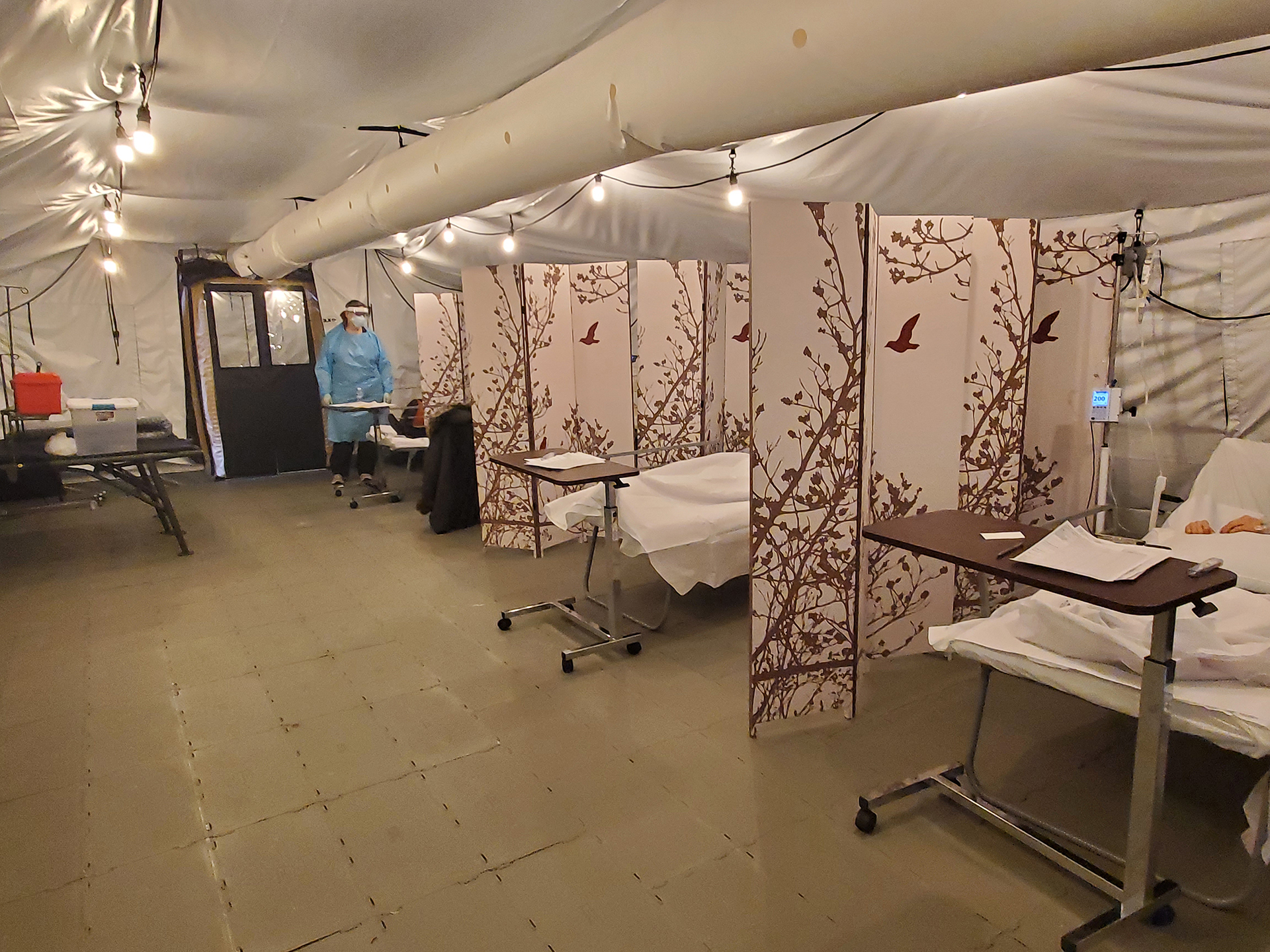 Inside the Emergency Medical Field Unit at Weiss Memorial Hospital in Chicago, Illinois.