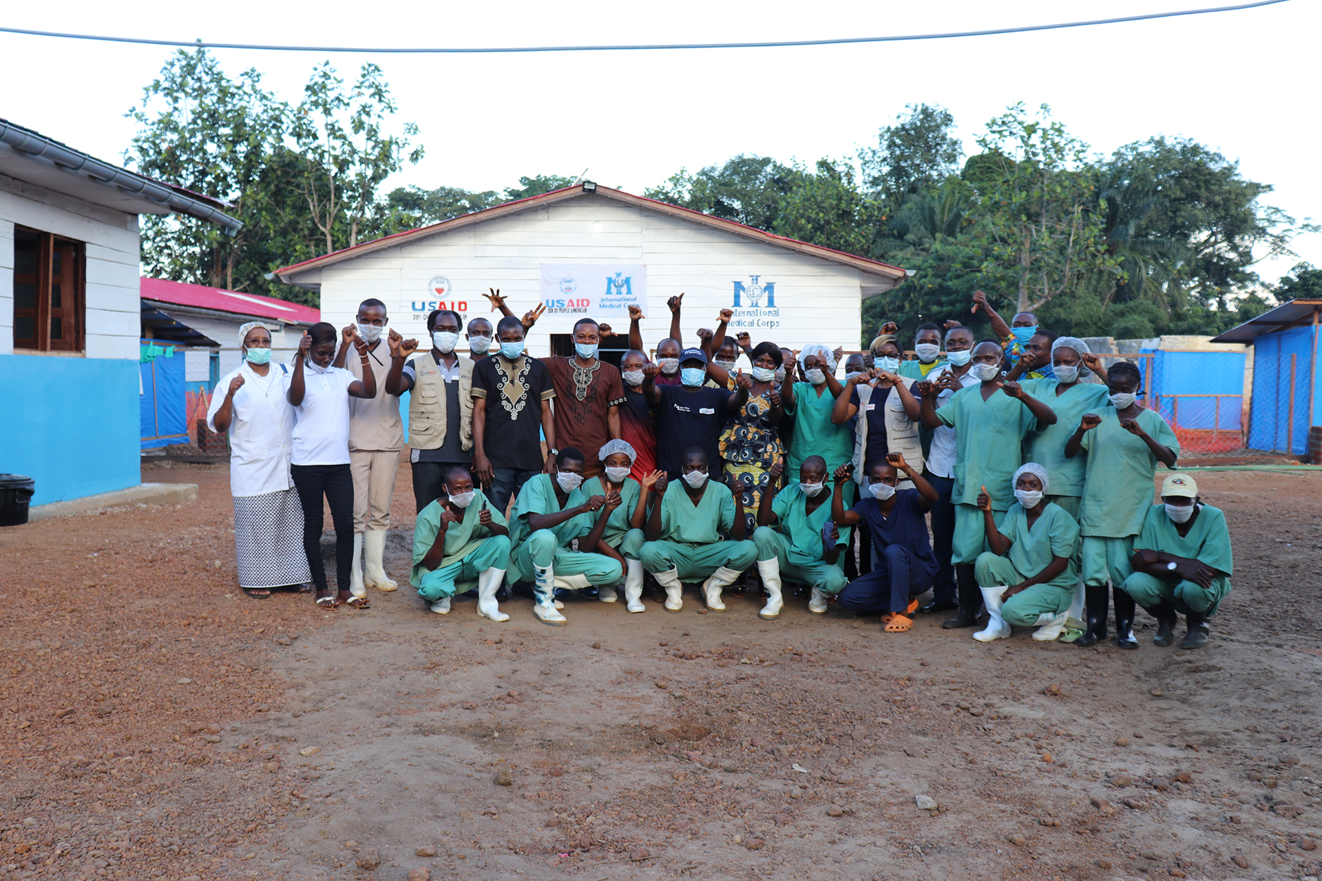 Inauguration of a new building of the Bikoro Ebola Treatment Center, Equator, DRC.