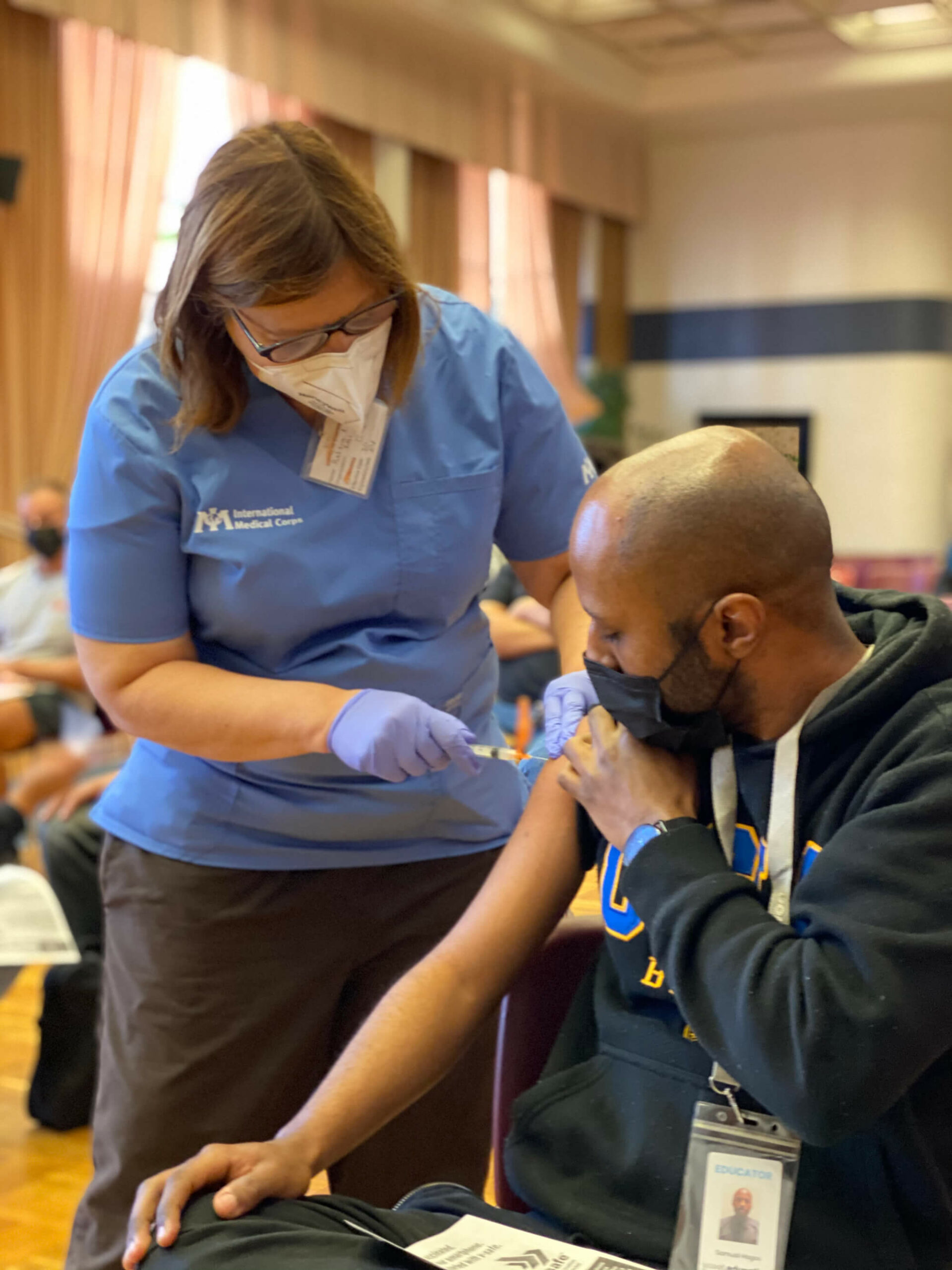 We are supporting vaccination efforts at Martin Luther King, Jr. Community Hospital and at Kedren Community Health Center, both of which serve vulnerable populations in Central and South Los Angeles.