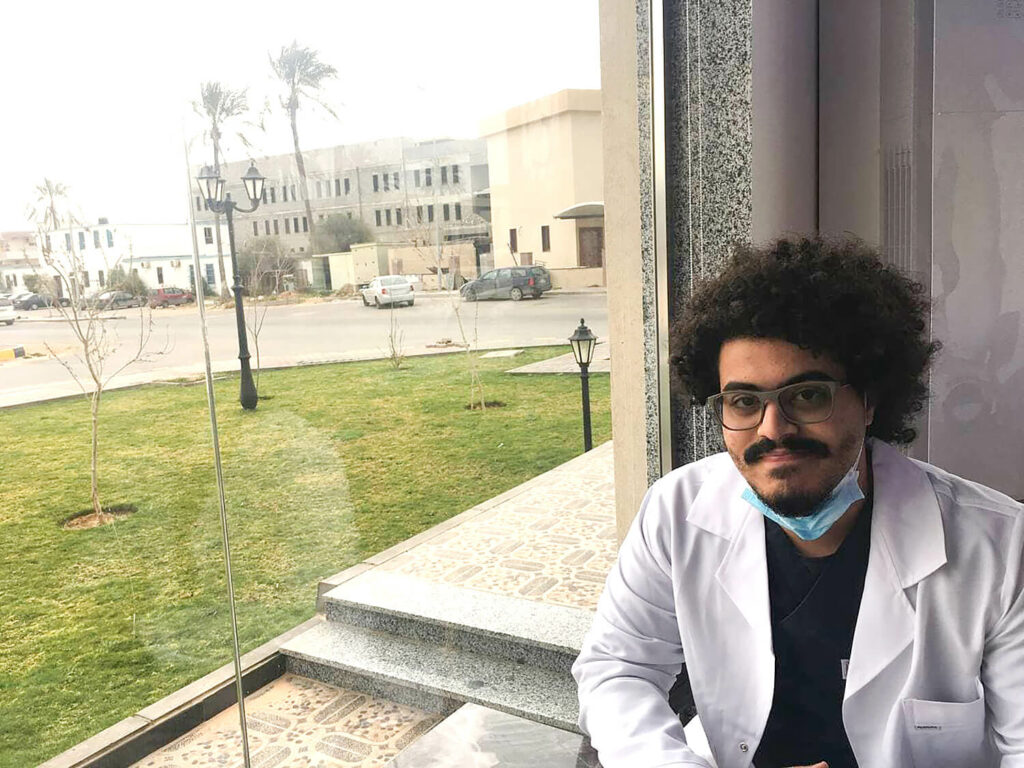 Kosai Souff is a 25-year-old medical student and communication officer with International Medical Corps in Libya.