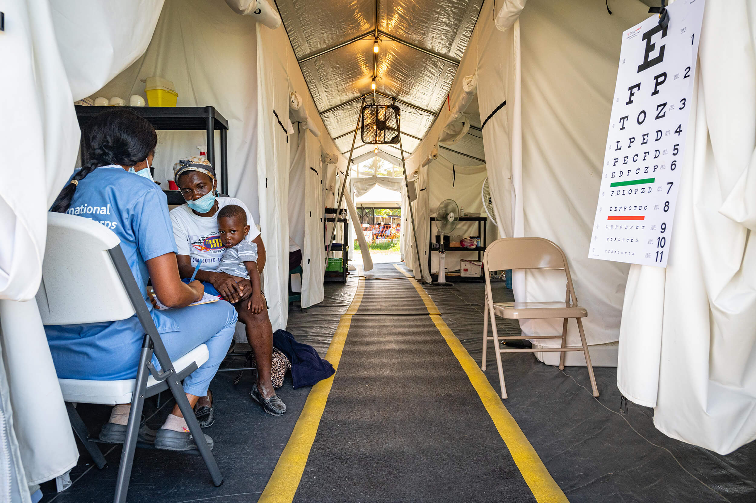 Providing a wide range of outpatient services at our Fixed Type 1 EMT in Haiti.