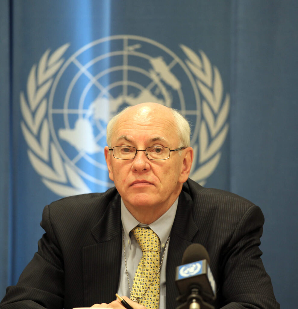 Ambassador Garvelink visits the United Nations in 2010.