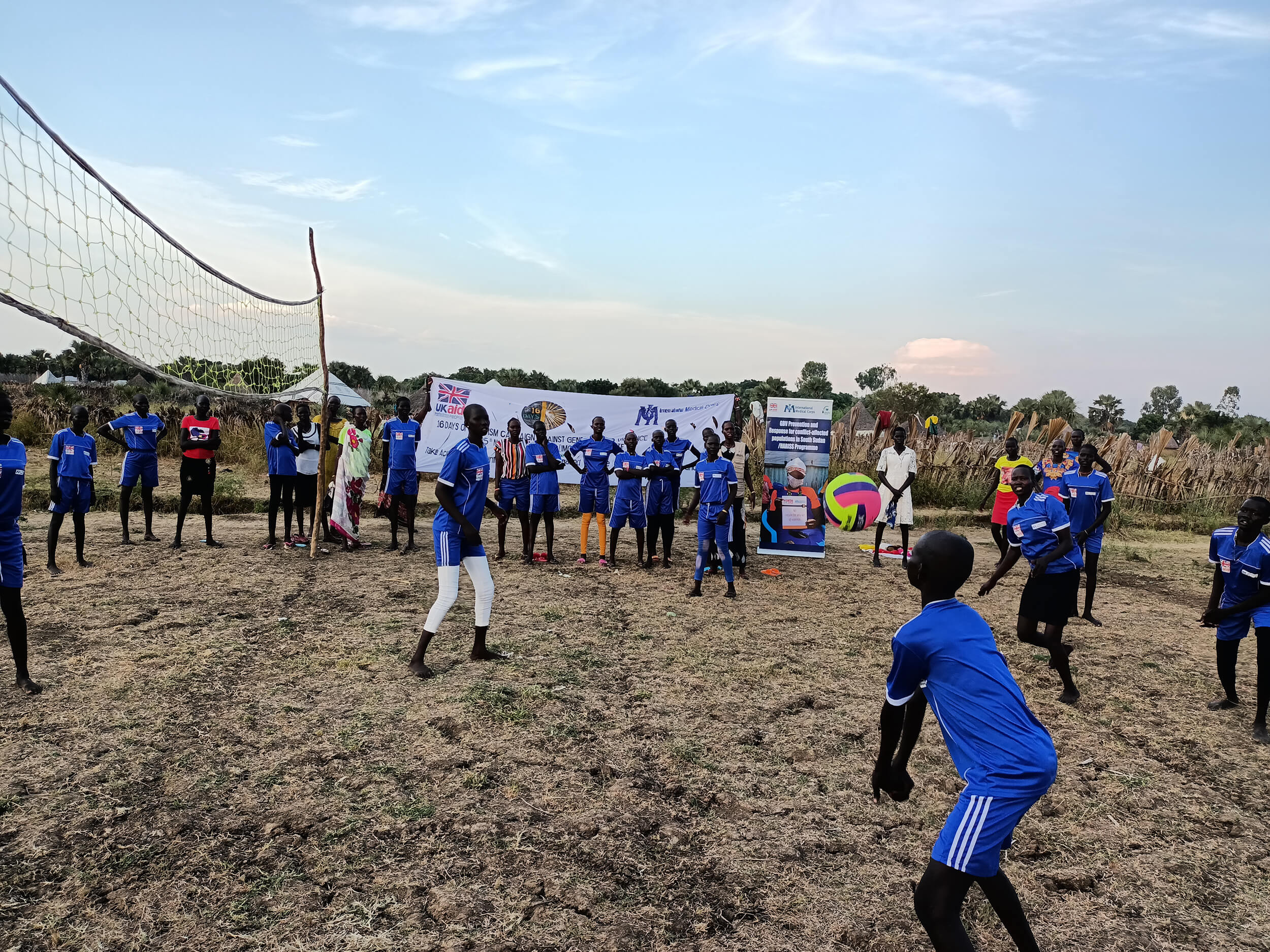 In South Sudan, we held sports-based awareness-raising sessions for 16 Days.
