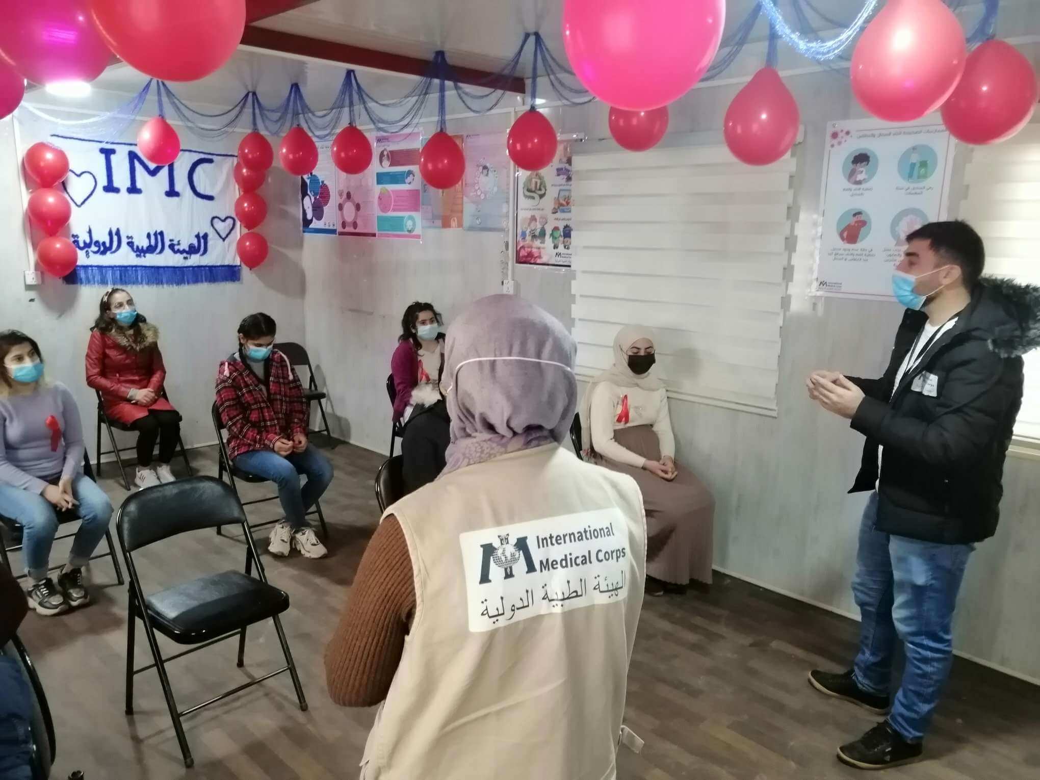 Our team at the Domiz refugee camp in Iraq hosted awareness sessions activities during 16 Days