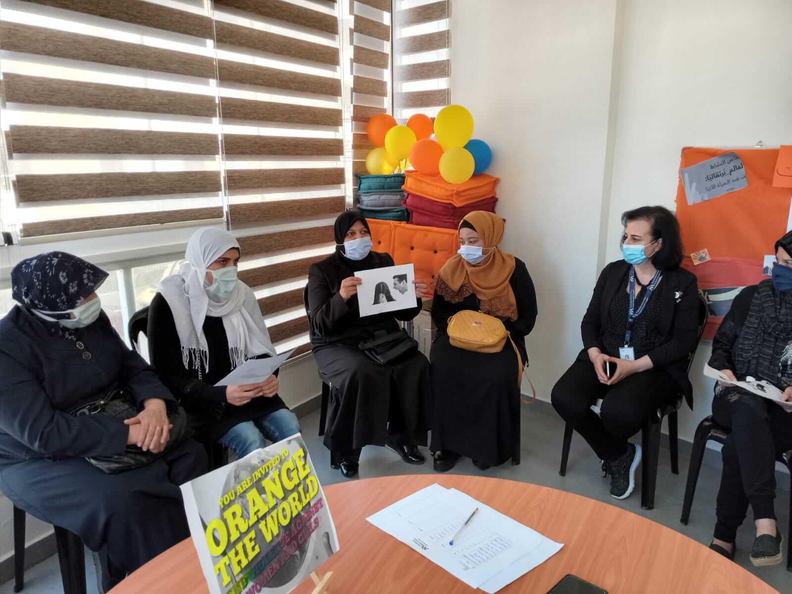 In Tyre, South Lebanon, we highlighted 16 Days by inviting a group of women for an interactive awareness session in one of our primary healthcare centers.