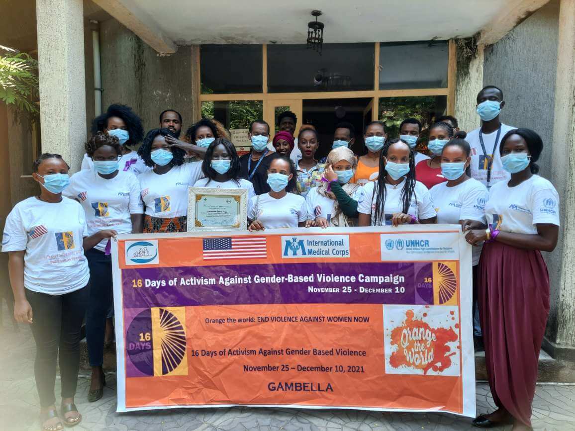 Our team in Gambella was awarded a certificate of appreciation for their outstanding contribution to combating gender-based violence in the community.