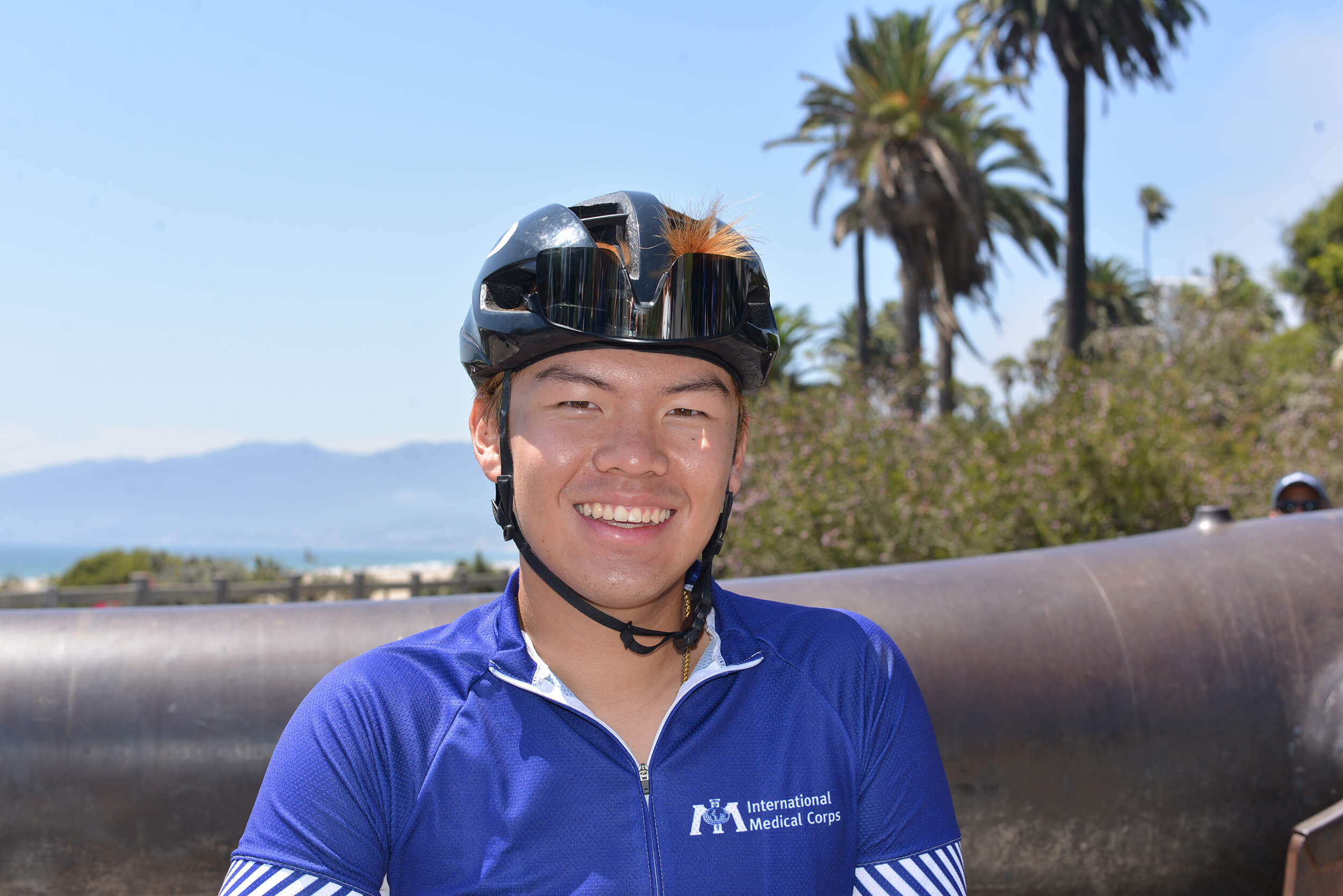 Nicolas Chien after his journey from New York to LA.