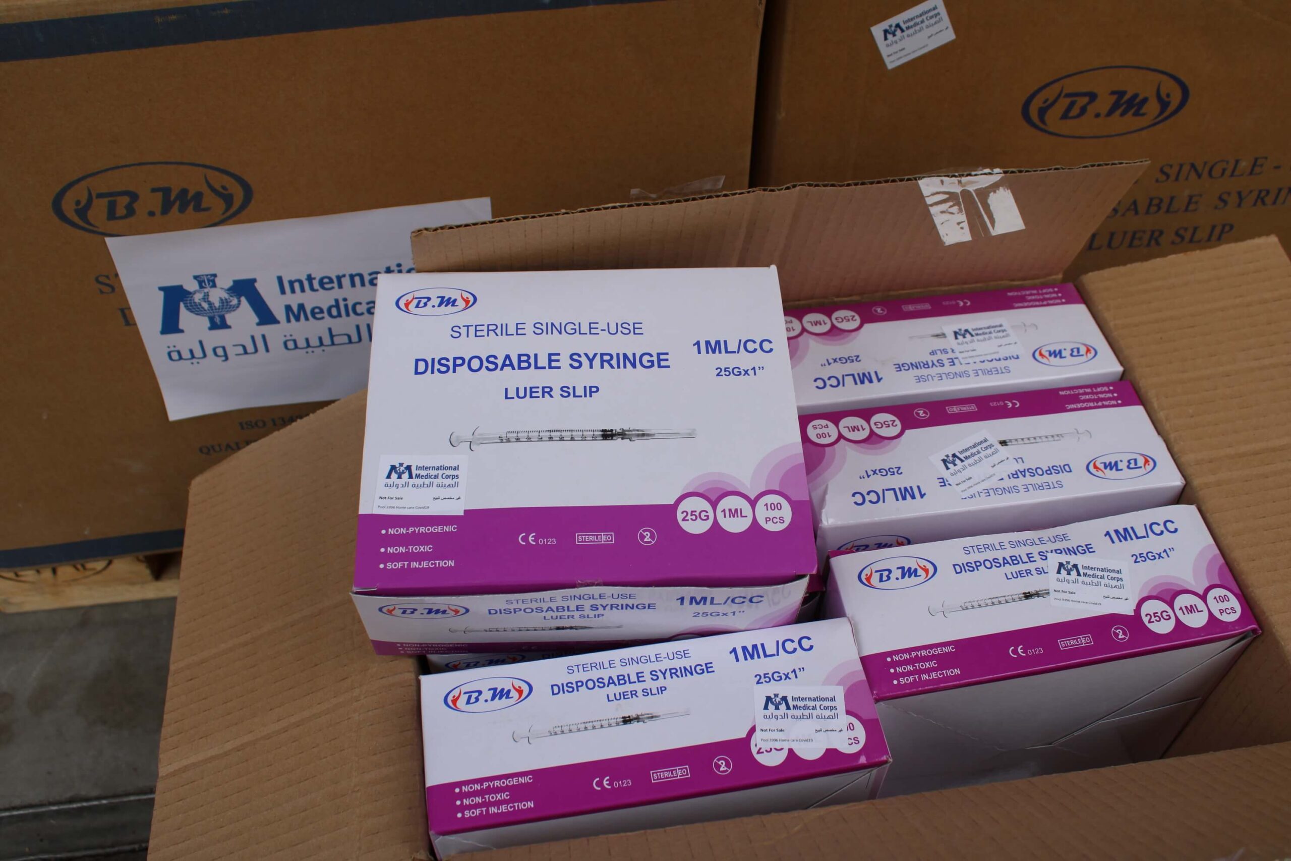 Our team in Lebanon delivered more than 240,000 syringes and other supplies to 24 public hospitals participating in the national vaccination plan.