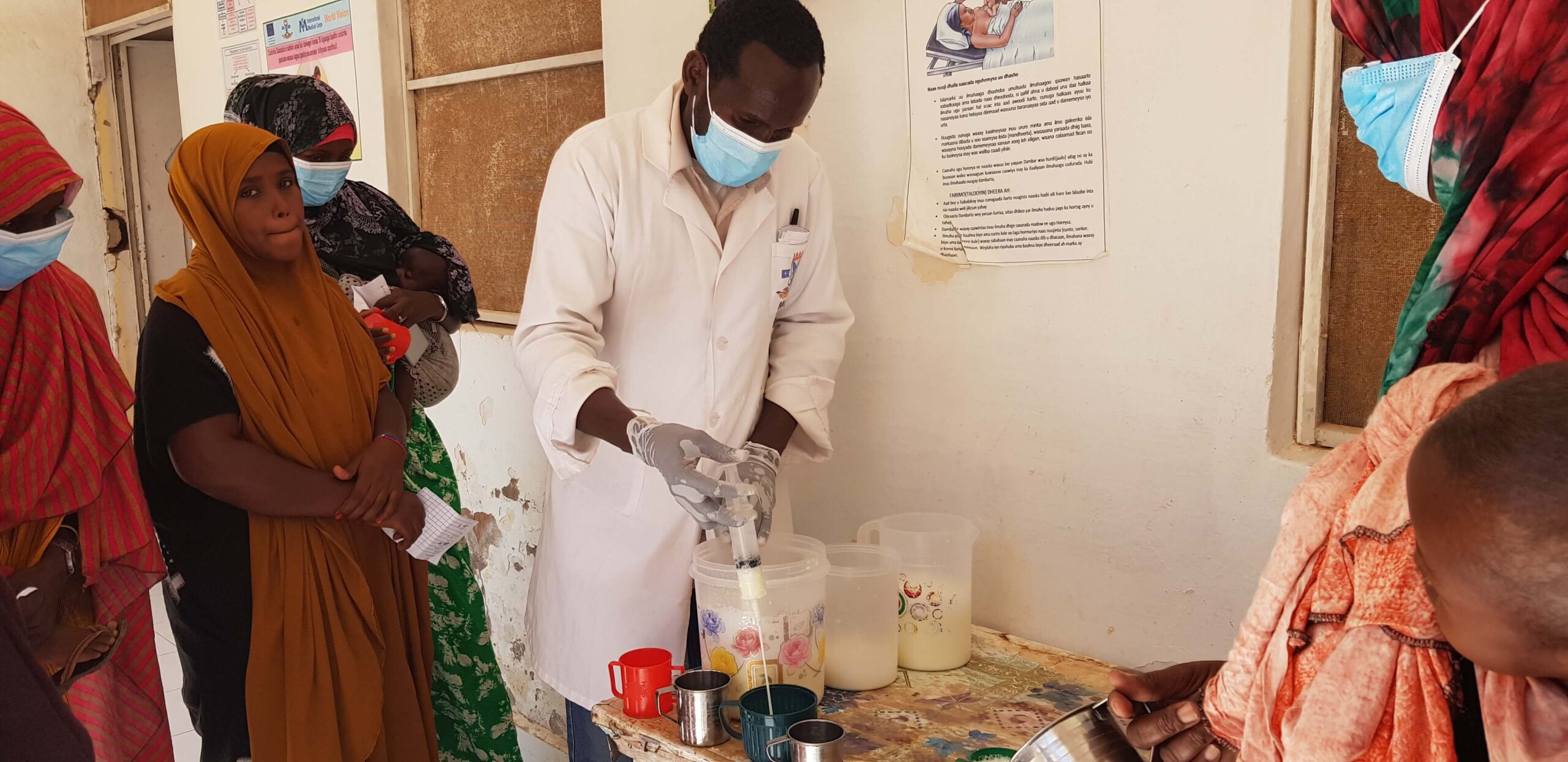 Our team at the Galkacyo Hospital is distributing lifesaving medical supplies