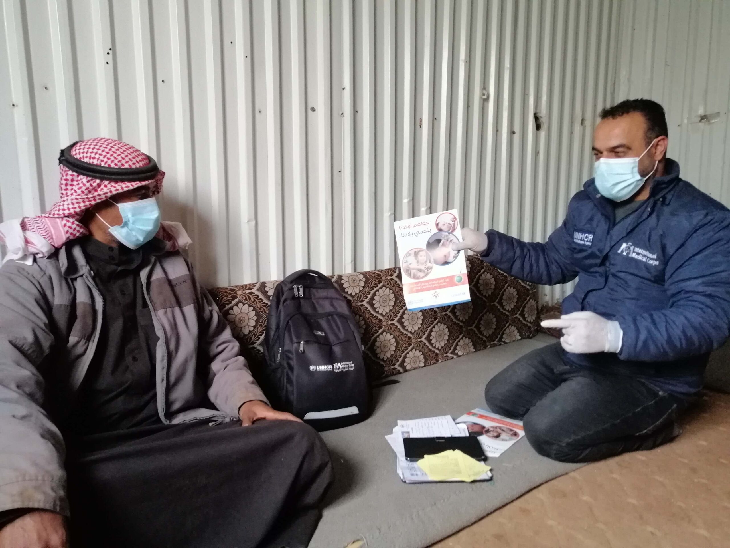 In Jordan, our community health volunteers in the Azraq refugee camp are helping families realize the importance of immunizing their young children.