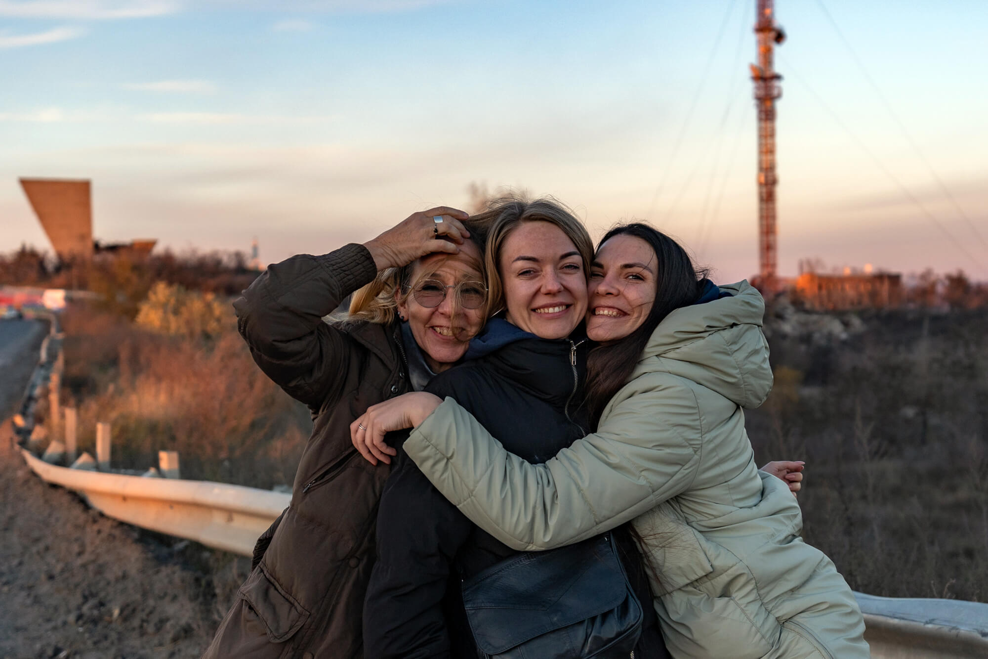 Smiles from staff members in Kharkiv, Ukraine.