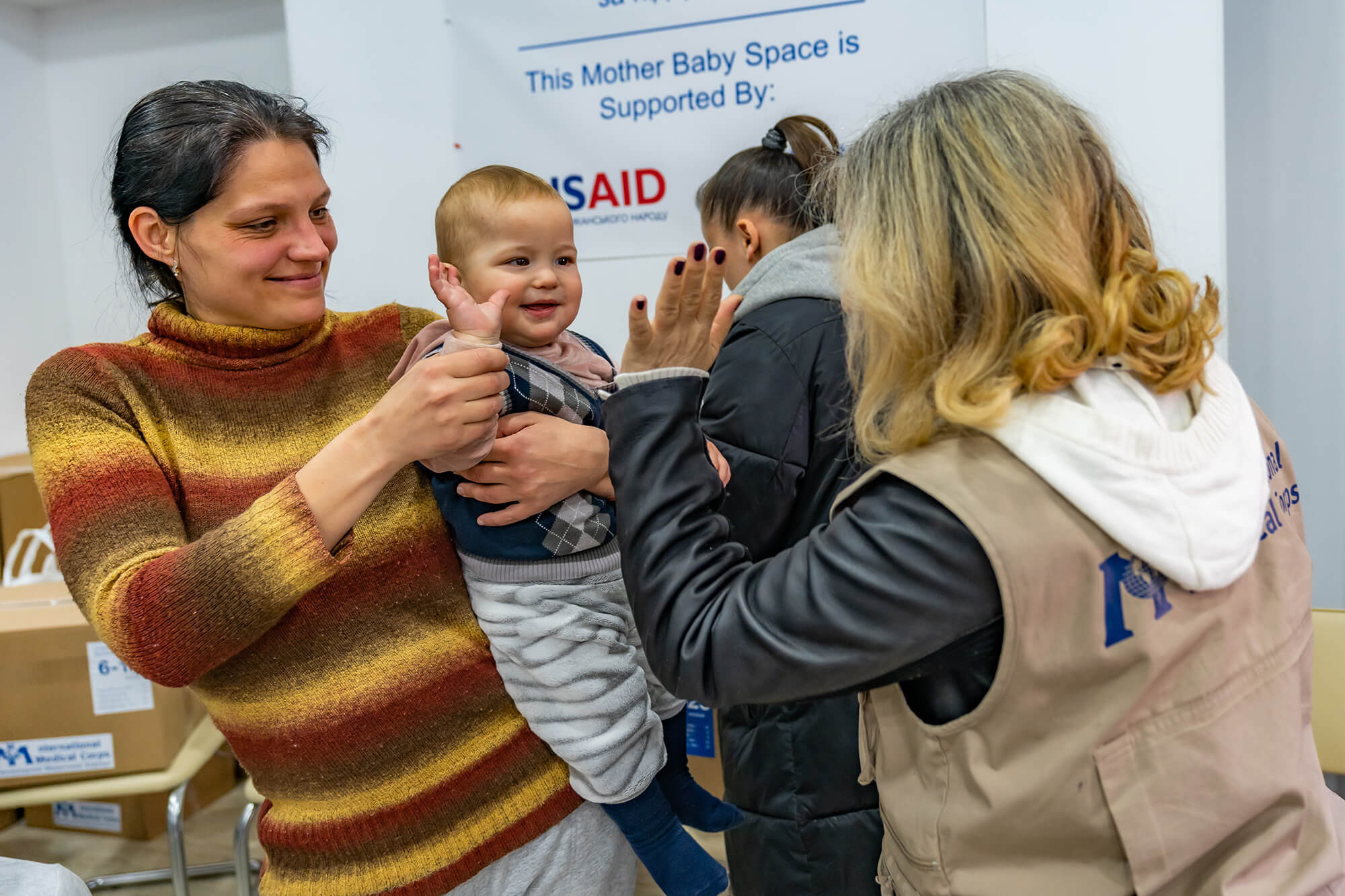 Mother and baby space in Odesa where parents can learn about a variety of topics including the importance of breastfeeding.