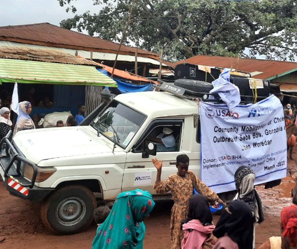 Our teams used trucks equipped with loudspeakers to conduct community awareness sessions at local marketplaces.