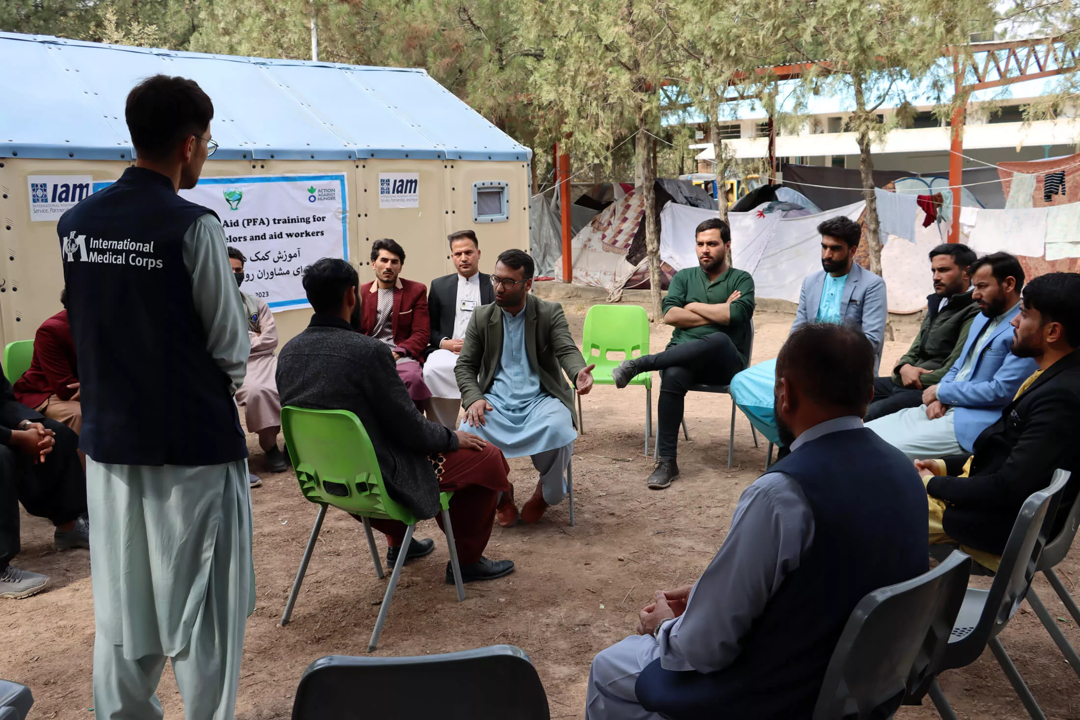 International Medical Corps is providing psychological first-aid training to local teams in Afghanistan.
