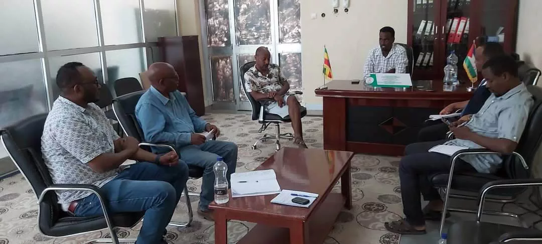 Members of our Ethiopia team meet with the Director of Afar Public Health.