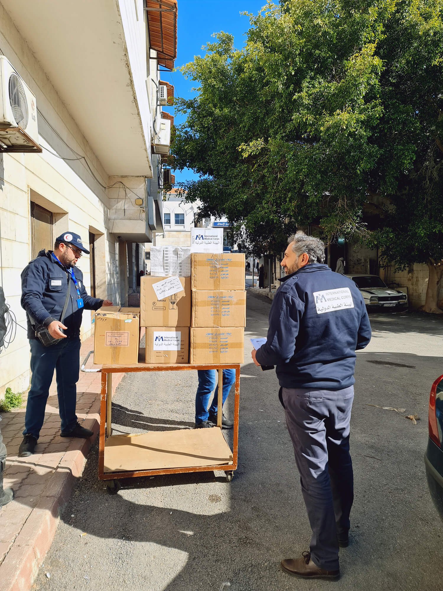 Supplies delivered to Syria and Türkiye following the earthquakes.