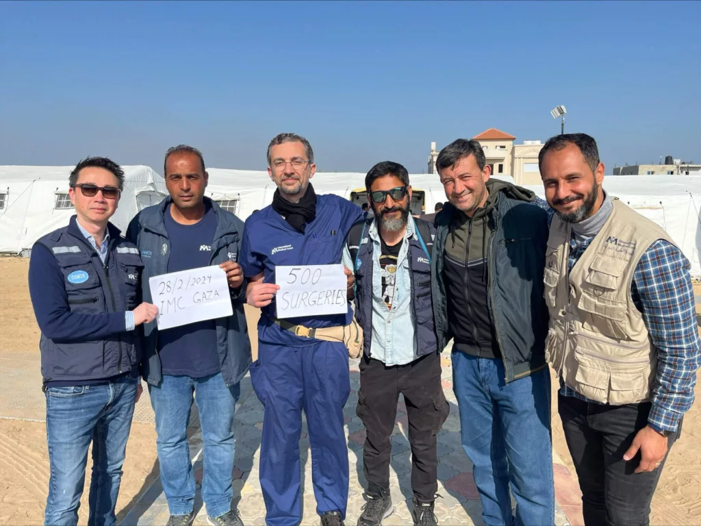 On February 26, staff in Gaza commemorate the milestone of 500 surgeries performed at our field hospital. We’ve since performed hundreds more procedures.