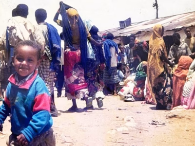 Henock Million as a toddler in eastern Ethiopia, where he was born.